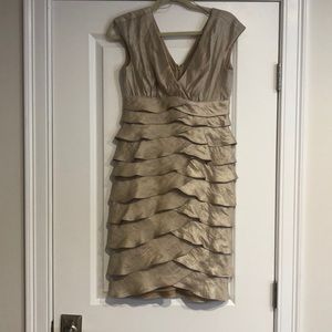 Dress - metallic gold - like new.